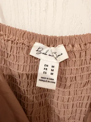 Birch and Stone Spaghetti Strap Boho Dress in Tan thumbnail 3