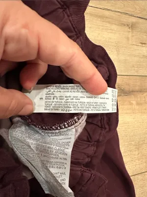 Zara Burgundy Wine Paperbag Elastic Waist Pants Sz 6 thumbnail 4