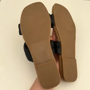 NWOT Steve Madden Wizen Black Strap Slip On Sandals in Women’s Size 7 thumbnail 3