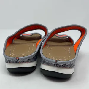 Unknown Brand Gray Orange Causal Wedge Open Toe Sandals Size 8‎ thumbnail 3