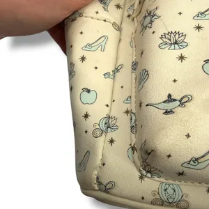 Disney Loungefly Princess Icons Mini Backpack Cream Mint Fairytale Print‎ thumbnail 7