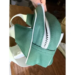 Athleta Excursion Belt Bag Green‎ White Canvas Waist Pack Fanny Bag Tenniscore thumbnail 10