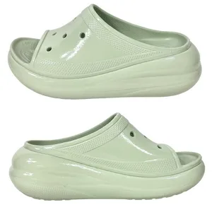 Crocs Crush Platform Slides Sandals High Shine Light Green W11/M9 Chunky Shoes thumbnail 3