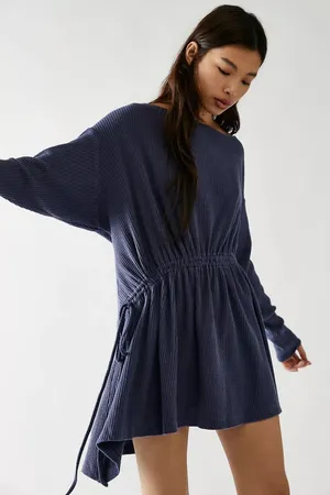 ✨Free People Josie Thermal Navy Sz Medium Dress✨ thumbnail 1