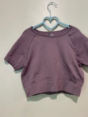 Athletic cropped tee Purple thumbnail 2