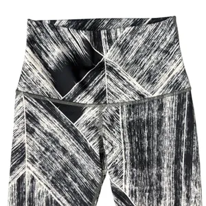 Lululemon Wunder Under Heat Wave White Black Mid Rise Athletic Leggings size S thumbnail 7