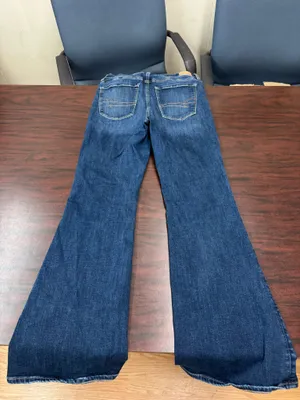 American Eagle Next Level Stretch Super High-Rise Flare Jeans Size 10 thumbnail 2