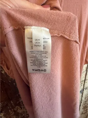 Free People Oversized “Take it Easy” pocket t-shirt dusty pink size medium thumbnail 4