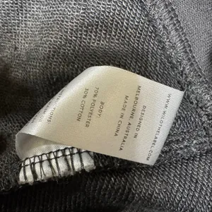 WILO the‎ label Pullover Quarter Zip Sweatshirt Medium Gray Casual Comfy Top thumbnail 6