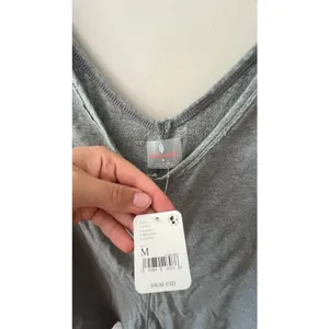 Free People FP Movement Grey Snap-Side Sleeveless Romper Size Medium NWT thumbnail 4