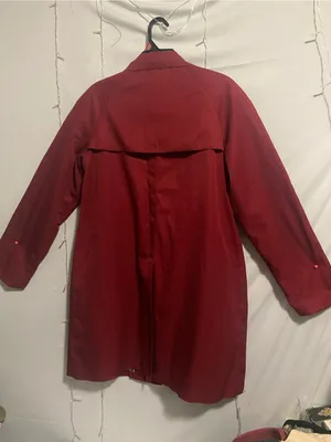 Women's Red Trench Coat thumbnail 5