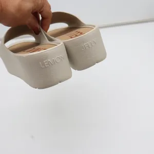 Lemon Jelly Sandals Womens 38 Sunny Platform Slide Beige Vegan Excellent thumbnail 8