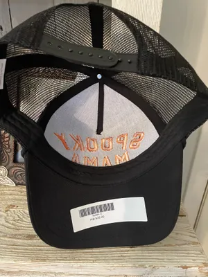 Spooky Mama Black Trucker Hat thumbnail 3