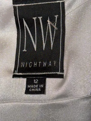 Nightway Pink zebra prom dress Y2K thumbnail 3