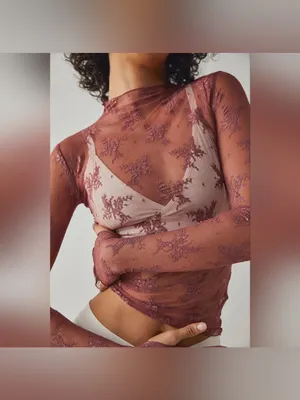 NWT Free People Intimately Lady Lux Layering Top - Oh Bloom rose pink - XS thumbnail 4