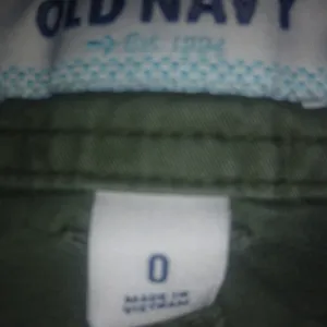 Old Navy 0 Army Green Cotton Short Shorts thumbnail 3