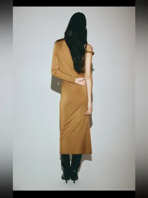 H&M Draped One-Shoulder Dress thumbnail 2