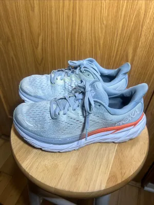 Hoka Women's Pale Blue Running Shoes with Mint Toe Accents thumbnail 2