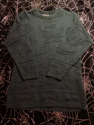 Green vintage sweater dress thumbnail 1