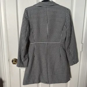 Isabella Black and White Houndstooth Blazer lightweight size 8 thumbnail 4