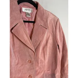American Vintage Vtg pink suede leather jacket thumbnail 5