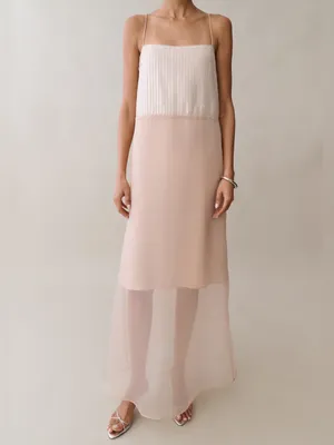 NWT Few Moda Lumen Dress size Small S champagne sequin maxi thumbnail 4