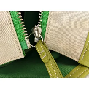 Coach 6734 Rare Vintage Hampton Garden Tote Ivory Green Canvas Leather Y2K Bag thumbnail 11