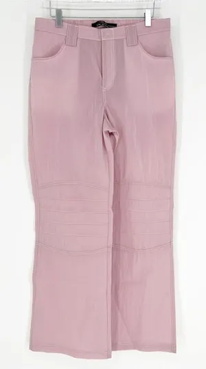 NEW Urban Outfitters Silence + Noise Y2K Nylon Pants‎ Women's Size 6 Pink thumbnail 1