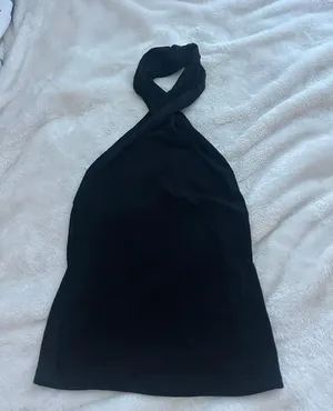 Black Halter Top Size M thumbnail 1