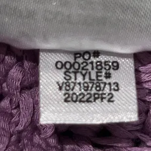 Vince‎ Womens Size Large Crochet Camisole Tank Top Square Neck Knit Purple Lilac thumbnail 11