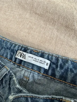 NWT Zara Straight Fit High Rise Jeans Denim size US4 thumbnail 5