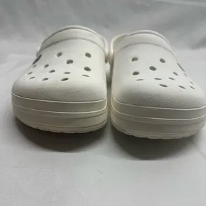 Crocs Classic Clog Sz: M:7/W:9 Bright Crisp White Lightweight Comfort Minimalist thumbnail 4