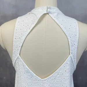 American Eagle Eyelet Lace Tank Top‎ Women XS Swing Stretch Flowy Boho Cottage thumbnail 4