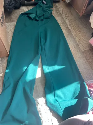 LuLus Power of Love Emerald Green Strapless‎ Jumpsuit size small thumbnail 7