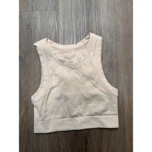 OFFLINE by Aerie‎ Womens Peach Beige Ribbed Seamless High Neck Sports Bra S/P thumbnail 2