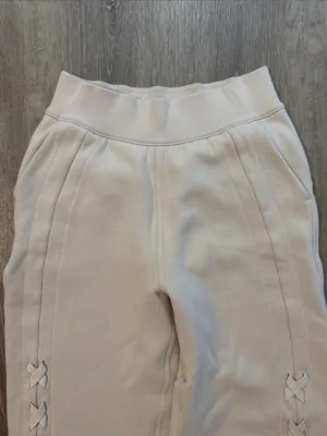 Lululemon 4 Braided Detail High Rise Jogger Casual Cream‎ White Opal Sweatpants thumbnail 3