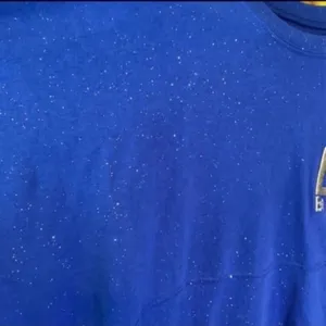 Disney parks make a wish Royal blue silver glitter spirit jersey nwt M thumbnail 6