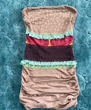 Burger Costume Strapless Bodcon Dress thumbnail 5
