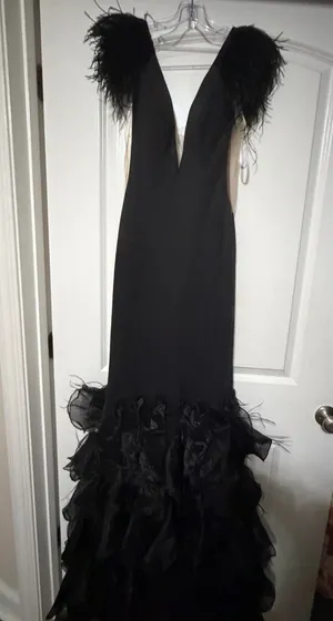 Available by Angela Fashion Black Ava Presley Prom/Pageant Dress 39312 thumbnail 1