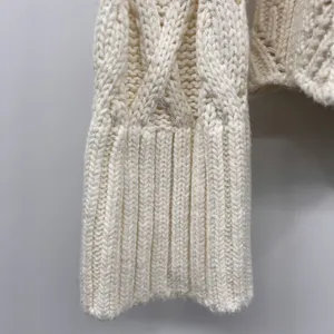 Marc New York Andrew Marc Sweater Womens Small Cream Cable Knit Mock Neck Chic thumbnail 5