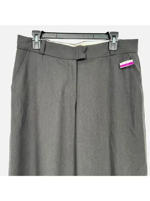 House Of CB London Wide Leg Dark Gray Pants Size Medium NWOT Minimalist Chic thumbnail 2
