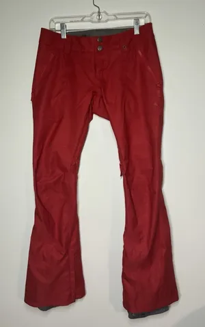 Burton DryRide Women's S Red Lined‎ Ski / Snow Pants Insulated Waterproof Thermo thumbnail 1