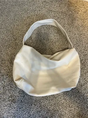 Women’s Cream Shoulder Bag - Soft Hobo Style thumbnail 2