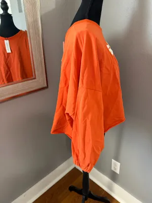 NWT Anna & Ava Game Day Burnt Orange Crop Top Size L/XL. thumbnail 4