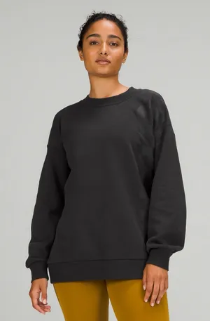 Lululemon Perfectly Oversized Crew *Logo Black thumbnail 1