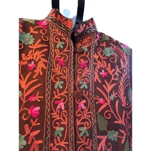 Amazing Vintage Beautiful Antique Eastern Indian KashmirI Floral Handmade Multi thumbnail 5