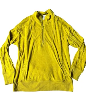 Aerie Offline Summer Lights Terry 3/4 Zip Sweatshirt thumbnail 1