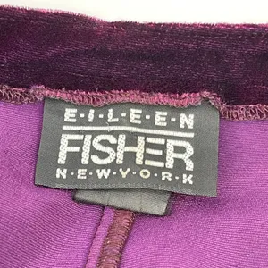 Eileen Fisher Womens Velvet Maxi Dress Size 2 Purple Silk Blend‎ Goth Grunge thumbnail 7