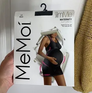 Memoi maternity slip NWT slim me Black Size L thumbnail 1