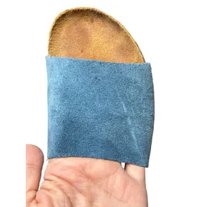 A Giannetti Blue Suede Wedge Slide Sandals Made in Italy Womens 6.5 thumbnail 7